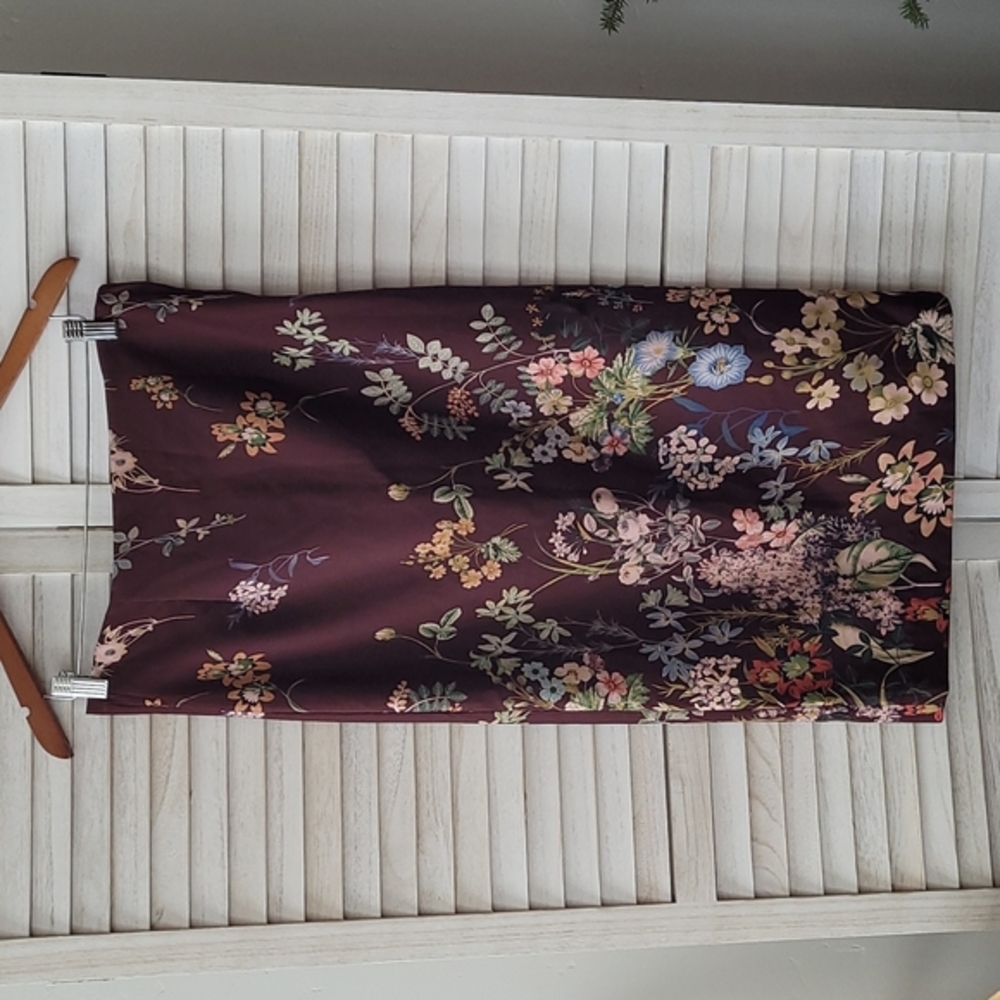 Catherine Malandrino Midi Floral Skirt, Size 4